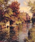 Sunny Afternoon on the Canal by Louis Aston Knight